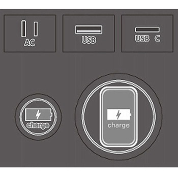 表記シール DM-LABEL コンセントカバー・ワイヤレス充電器用 LAMP(スガツネ)