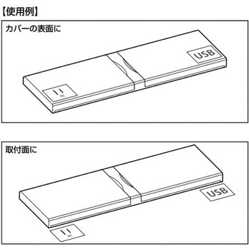 表記シール DM-LABEL コンセントカバー・ワイヤレス充電器用 LAMP(スガツネ)