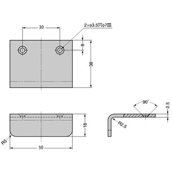 真鍮製アングルハンドル SNB型 LAMP(スガツネ工業)
