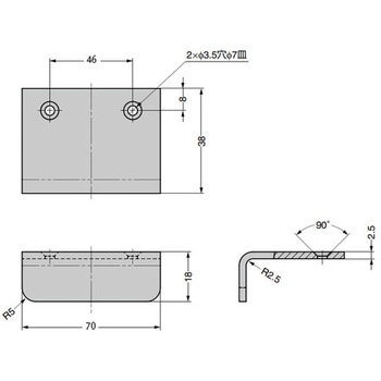 真鍮製アングルハンドル SNB型 LAMP(スガツネ工業)