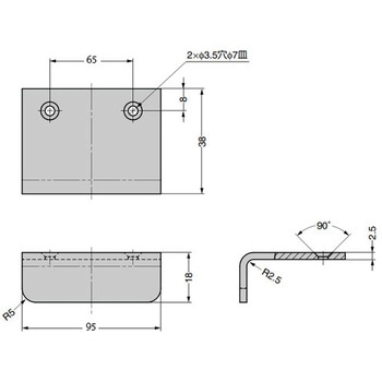 真鍮製アングルハンドル SNB型 LAMP(スガツネ工業)