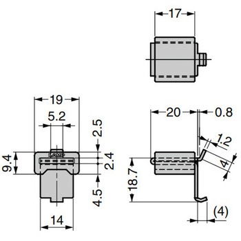 レベル調整棚受 SPF-20LC-WT LAMP(スガツネ)
