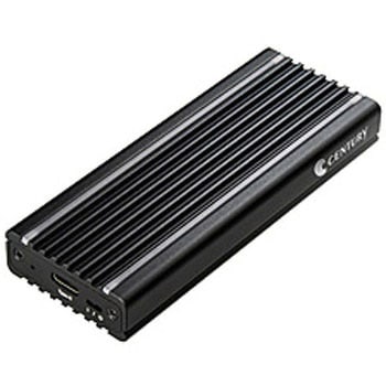 CAM2NSU32RGB SSDケース USB-C+USB-A接続  ブラック [M.2対応 /NVMe /1台] センチュリー