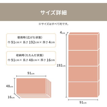 お試し4cmマットレス 萩原