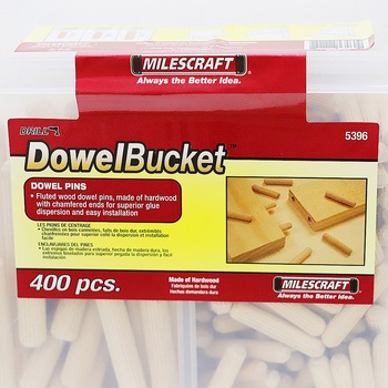 5396 DowelBucketダボセット 400本入 - Milescraft
