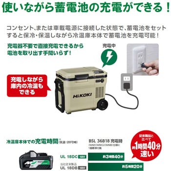 UL18DC (WMB) コードレス冷温庫(コンパクトタイプ) 1台 HiKOKI(旧日立