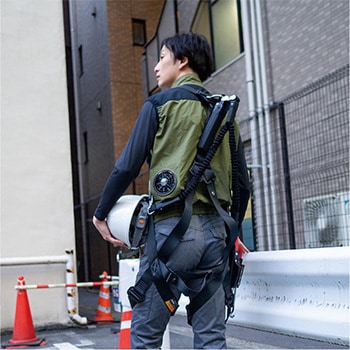 冷感保冷剤付 空調付きベスト+バッテリーセット2022-ICE (日本製生地) STATUSUNI(ステータスユニ)