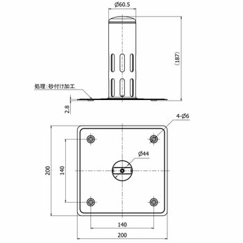 角型 ダモ脱気筒一般用 角型 1ケース(2個) 山装 【通販サイトMonotaRO】