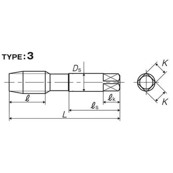 EH-HT P4 M24X1.5 5P 難削材用ハンドタップ EH-HT 1本 ヤマワ(YAMAWA