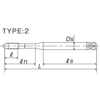 Z-PRO 中硬度炭素鋼用通り穴用スパイラルタップ MHSL YAMAWA(ヤマワ)