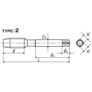 AL-HT-STI 1B 5/8-18UNF 1.5P アルミ材用ハンドタップ(インサート