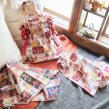 マッシュルームキャット招待状 カットクロス Ringo(清原)