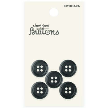 水牛調ボタン 4つ穴 ナウナウボタン(清原)