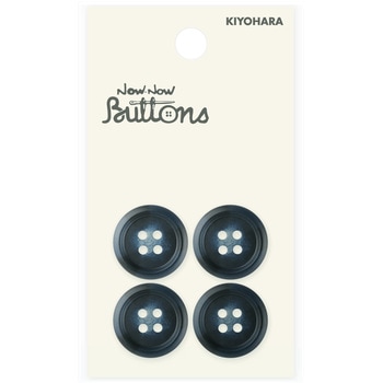 水牛調ボタン 4つ穴 ナウナウボタン(清原)