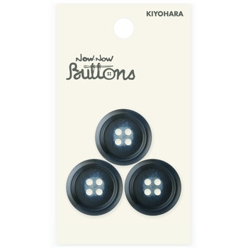 水牛調ボタン 4つ穴 ナウナウボタン(清原)