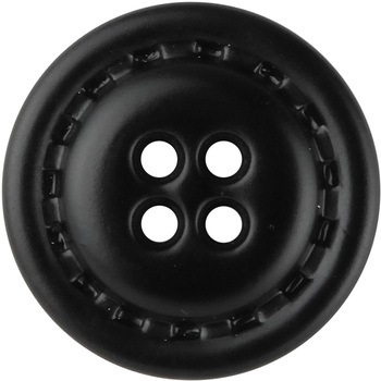 革調ボタン ステッチ風 4つ穴 ナウナウボタン(清原)