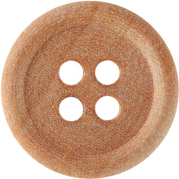 ウッドボタン メープル 4つ穴 ナウナウボタン(清原)