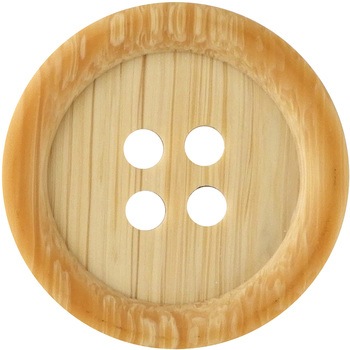 ウッド調ボタン 4つ穴 ナウナウボタン(清原)