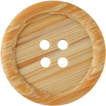 ウッド調ボタン 4つ穴 ナウナウボタン(清原)