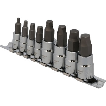 21898 1/4 3/8DR 8PCヘックスボルトリムーバーソケットセット SIGNET(シグネット)