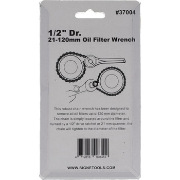 37004 チェーン式 オイルフィルターレンチ 21-120MM SIGNET(シグネット)