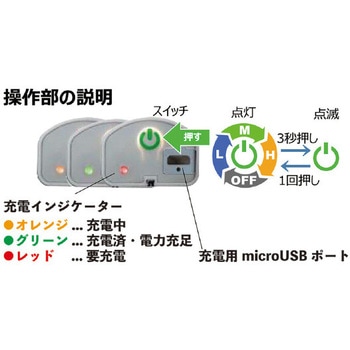 96095 USB充電式耐油LEDライト マグネット付 290MM SIGNET(シグネット)