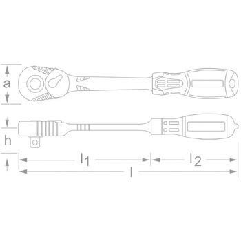 ストラップ穴付きラチェットハンドル マタドール(MATADOR)