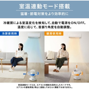 サーキュレーター 22畳 DC silent 360度首振り アイリスオーヤマ