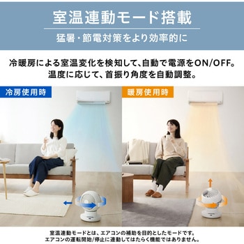 サーキュレーター 22畳 DC silent 360度首振り アイリスオーヤマ