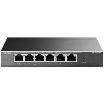 6ポート10/100Mbps デスクトップスイッチ(PoE+4ポート搭載) TP-LINK