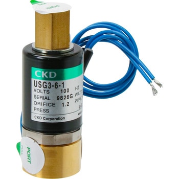 USGシリーズ 小形 直動式3ポート電磁弁 CKD