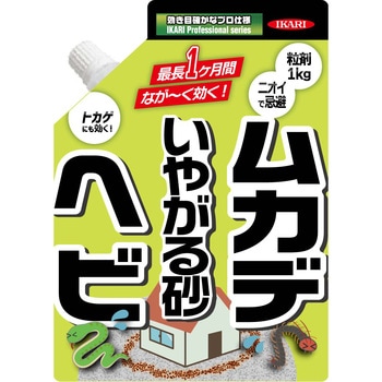 ヘビムカデいやがる砂 イカリ消毒
