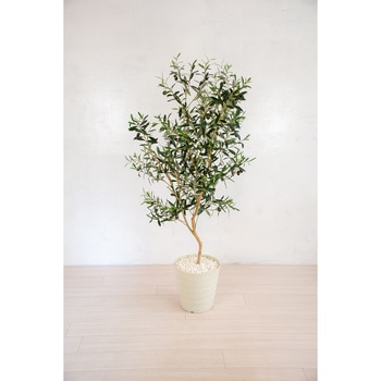 人工樹木/人工観葉植物 オリーブ 岩や