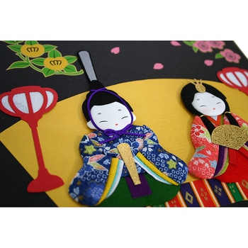 押し絵 手作りセット さくら雛 ササガワ