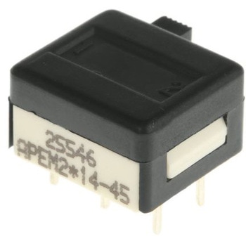 APEM スライドスイッチ 2回路 2接点 1 A @ 30 V dc APEM