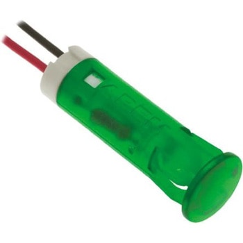 Apem パイロットランプ， 24V dc， 緑， 実装ホールサイズ:8mm， QS83XXG24 APEM