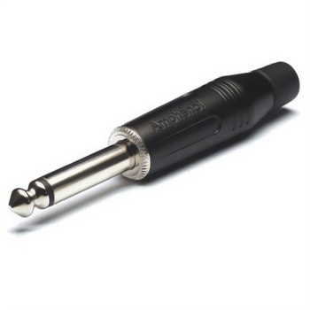 Amphenol Audio フォーンジャック 1/4 in ケーブルマウント 電話プラグ AMPHENOL