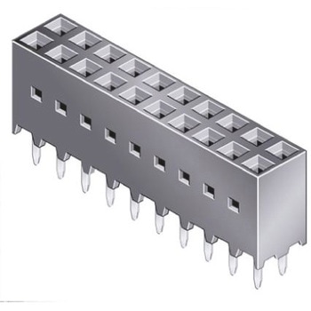 Amphenol Communications Solutions 基板接続用ソケット 20 極 2.54mm 2 列 スルーホール実装 AMPHENOL