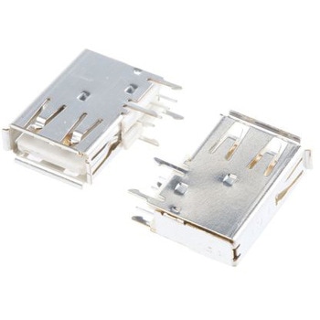 Amphenol FCI USBコネクタ A タイプ， メス スルーホール実装 73725-0110BLF AMPHENOL