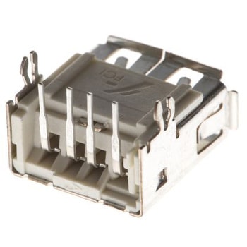 Amphenol ICC USBコネクタ A タイプ， メス スルーホール 87520-0010BLF AMPHENOL
