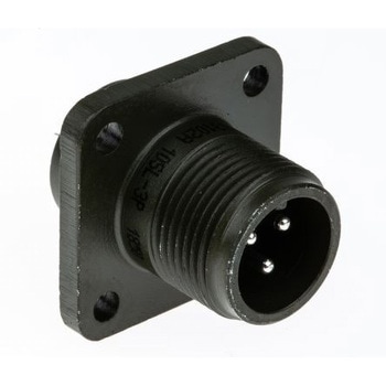 アンフェノール MIL規格丸型コネクタ MS3102A， シリーズ， メス， 3極 MS3102A-10SL-3P AMPHENOL