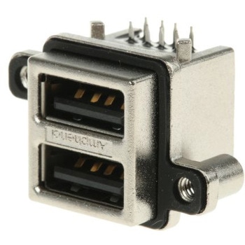 Amphenol ICC USBコネクタ A タイプ， メス スルーホール MUSBC11130 AMPHENOL