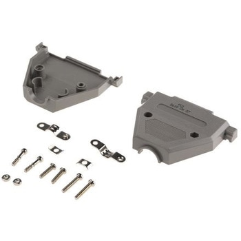 Amphenol ICC D-Sub バックシェエル 8630CH シリーズ 37 極 C， グレー， 8630CH37UNCLF AMPHENOL