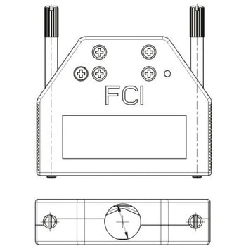 Amphenol ICC D-Sub バックシェエル 8655MH シリーズ 25 極 B， シルバー， 8655MH2512LF AMPHENOL
