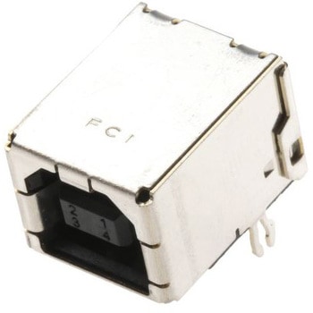 Amphenol ICC USBコネクタ B タイプ， メス スルーホール 61729-1011BLF - AMPHENOL