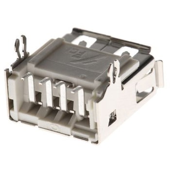 Amphenol ICC USBコネクタ A タイプ， メス 表面実装 87583-2010BLF AMPHENOL