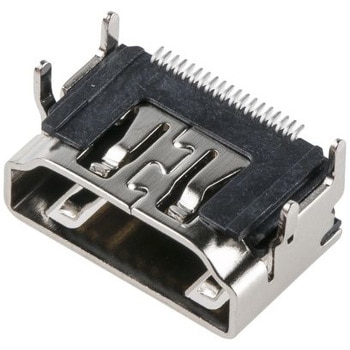 Amphenol ICC HDMIコネクタ メス Aタイプ 接続方向:ライトアングル 10029449-001RLF AMPHENOL