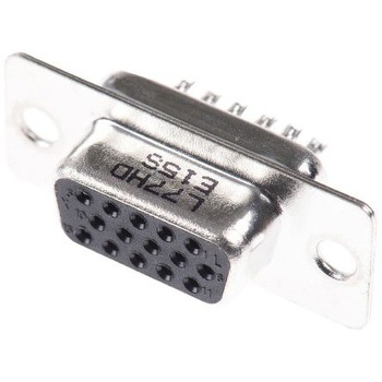 Amphenol ICC D-subコネクタ， 15極， メス， パネルマウント， L77HDE15S AMPHENOL