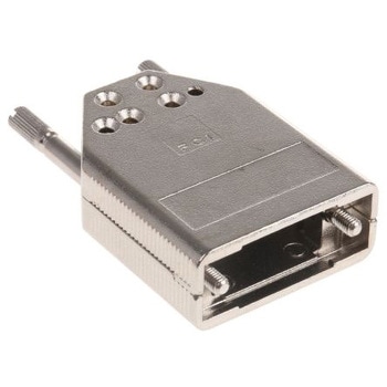 Amphenol FCI D-Sub バックシェエル 8655MH シリーズ 9 極 E， シルバー， 8655MH0912LF AMPHENOL