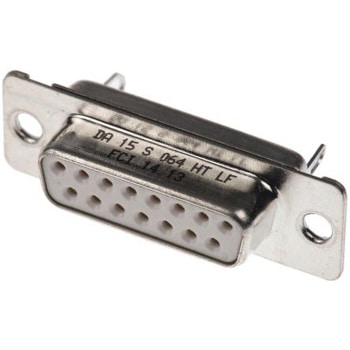 Amphenol FCI D-subコネクタ， 15極， メス， パネルマウント， DA15S064HTLF AMPHENOL